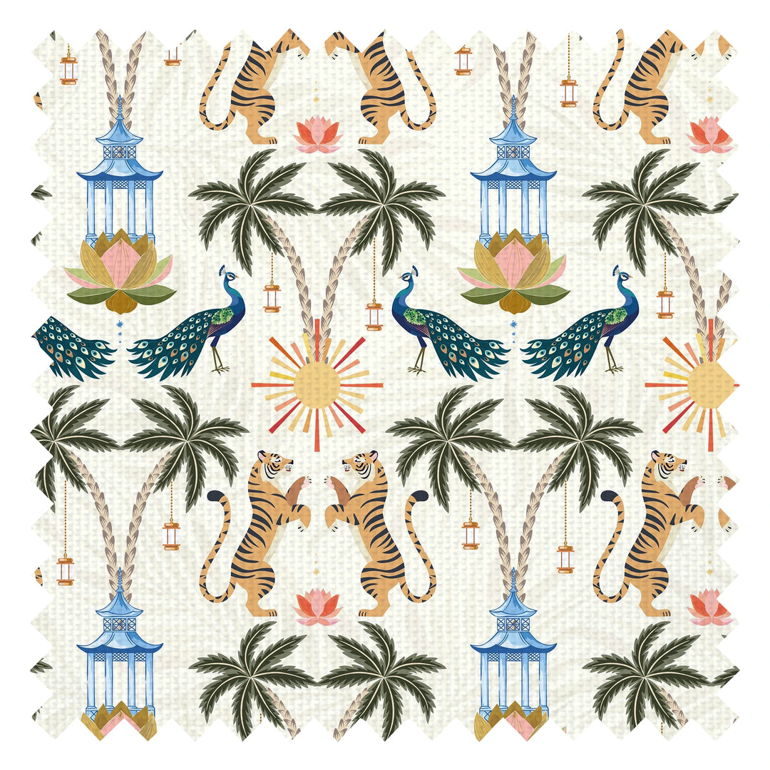 It's a Jungle out There Fabric in Bali Cream