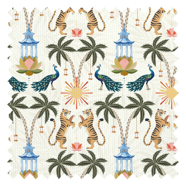 It's a Jungle out There Fabric in Bali Cream