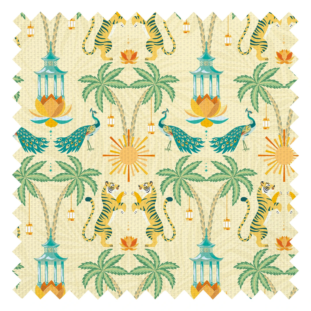 It's a Jungle out There Fabric in Golden Sunset