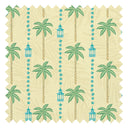 Tropical Thai Stripe Fabric in Golden Sunset