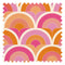 Groovy Baby Fabric in Pink, Raspberry and Orange Fizz