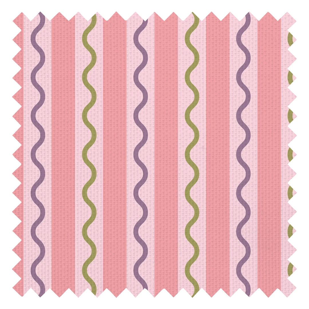 Straight and Wiggle Fabric in Pink and Lilac