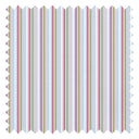 Fruit Salad Pinstripe Fabric in Multicoloured on Sky Blue