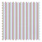 Fruit Salad Pinstripe Fabric in Multicoloured on Sky Blue
