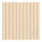 Fruit Salad Pinstripe Fabric in Multicoloured on Cream