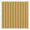 Fruit Salad Pinstripe Fabric in Multicoloured on Mustard