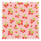 Strawberry Delight Fabric in Berry Red on Candy Pink