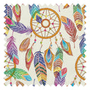 Dreamcatcher Fabric in Multicoloured on Cream
