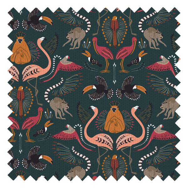 Madagascar Fabric in Evergreen