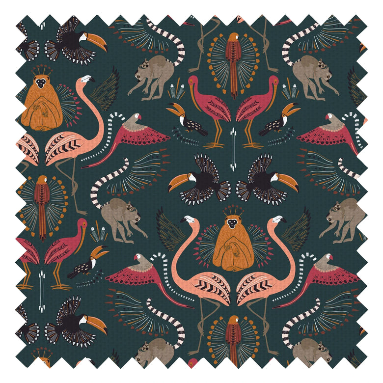 Madagascar Fabric in Evergreen