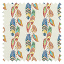 Soft Ladder Fabric in Multicoloured on Cream