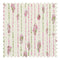 Spirit Streamer Fabric in Greens and Raspberry on Cream