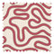 Dotty as a Squiggle Fabric in Rich Red and Green