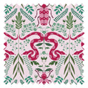 Forest Floor Fabric in Hot Pink on Sweet Pink