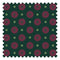 Forest Flora Fabric in Hot Pink on Deep Green