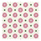 Forest Flora Fabric in Hot Pink on Vintage Cream