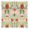 Sacred Scarabs Fabric in Blush on The Cat that Licked the Cream