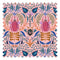 Sacred Scarabs Fabric in Hot Pink on Sweet Pink