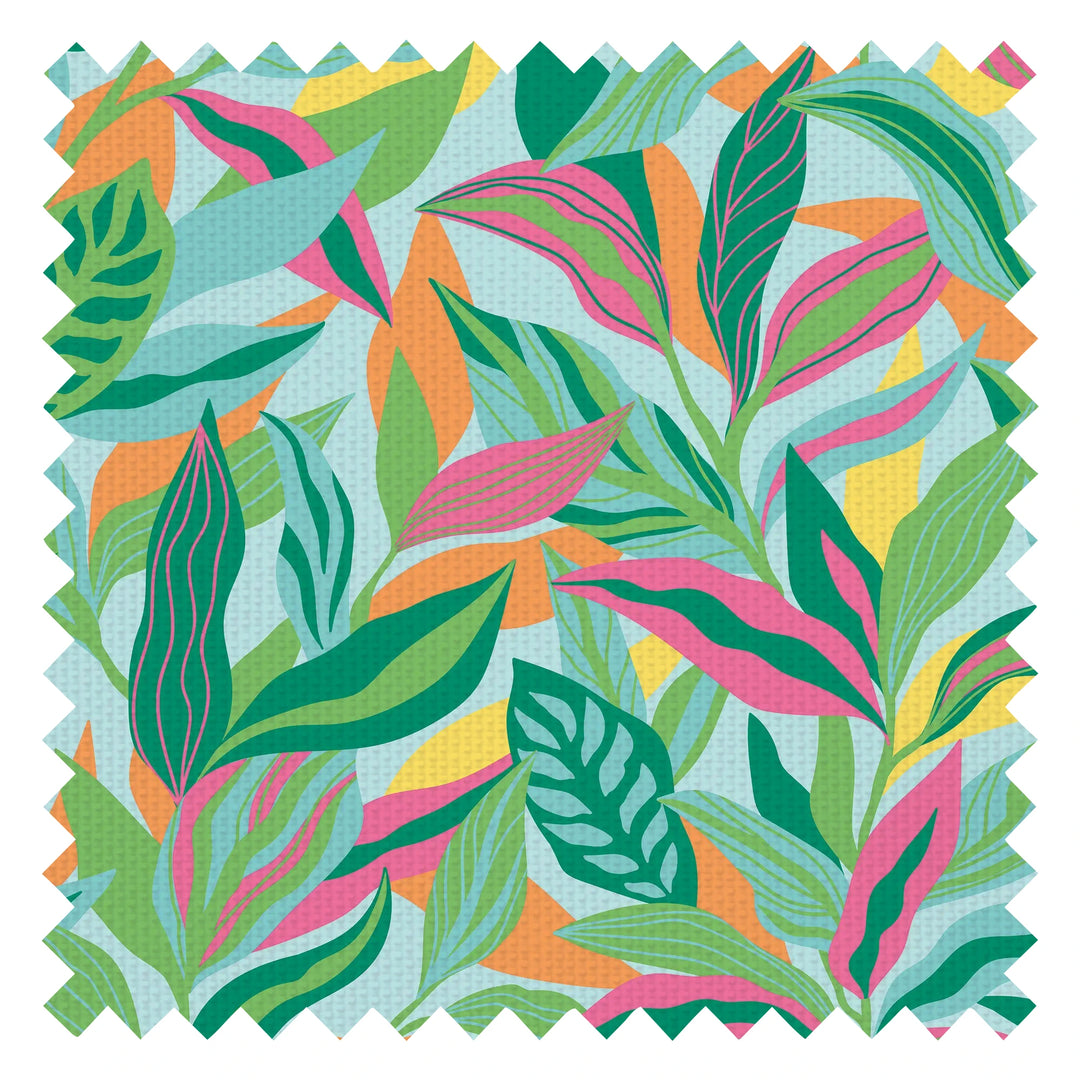 Honolulu Fabric in Pink, Orange and Greens