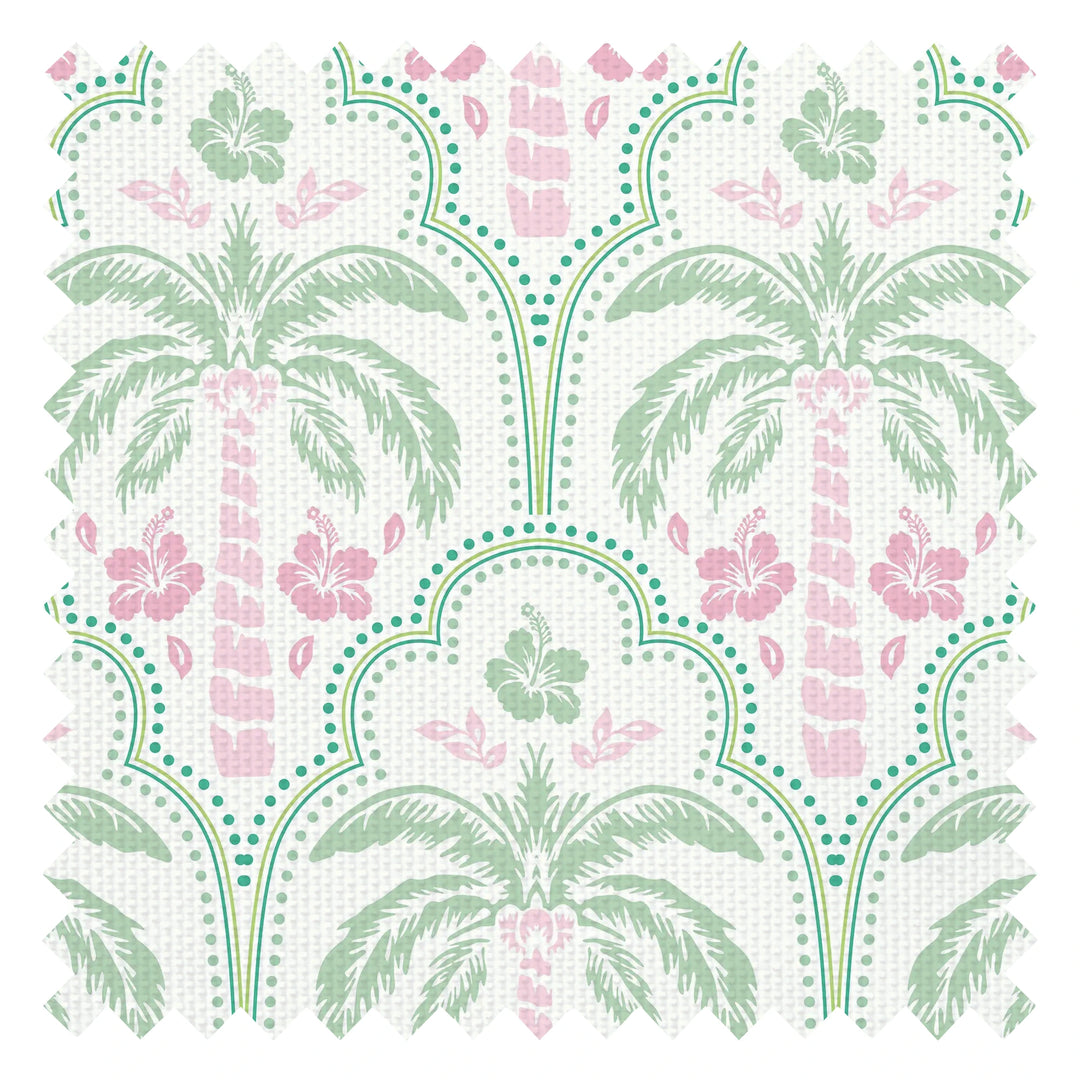 Tropical Vibes Fabric in Pink and Mint
