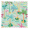Palm Mirage Fabric in Brights on Mint