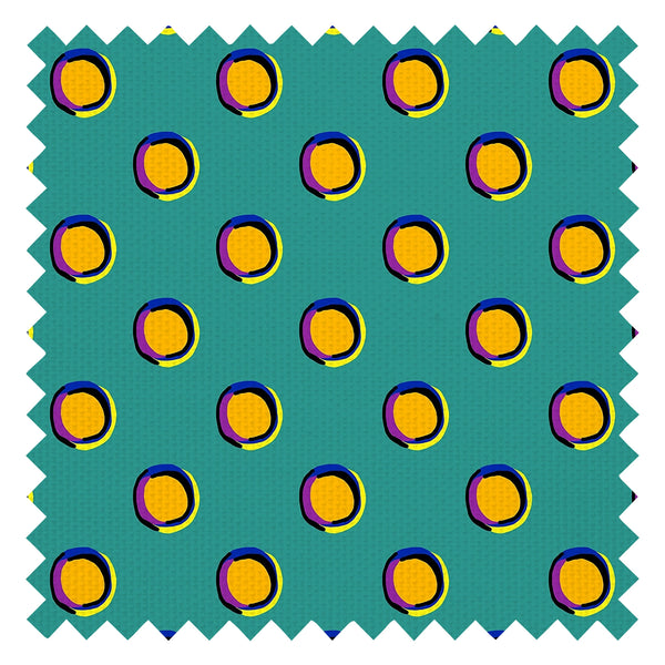 Splotch Fabric in Teal