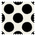 Cruella's Wish Fabric in Black and White