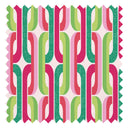 Retro Links Fabric in Pinks and Apple Greens
