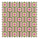 Cosmic Circuitry Fabric in Dusky Pink and Avocado