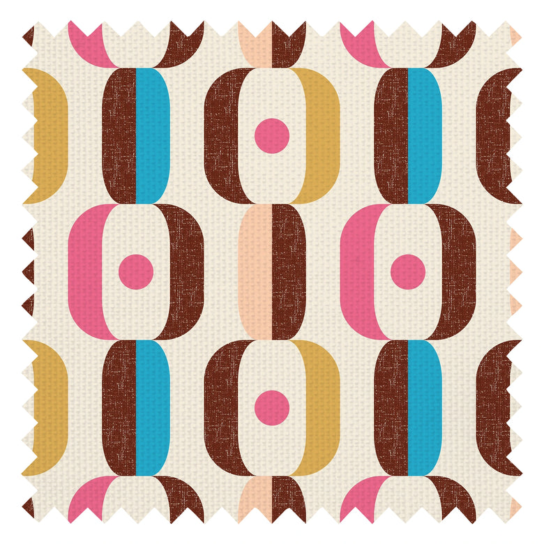 Oval-load Fabric in Double Cream
