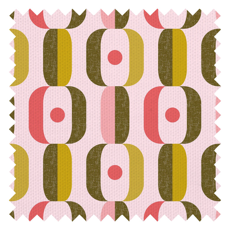 Oval-load Fabric in Candy Pink