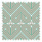 Peace and Love Fabric in Mint Green and Peach