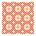 Chain Reaction Fabric in Candy Pink & Sunrise Orange