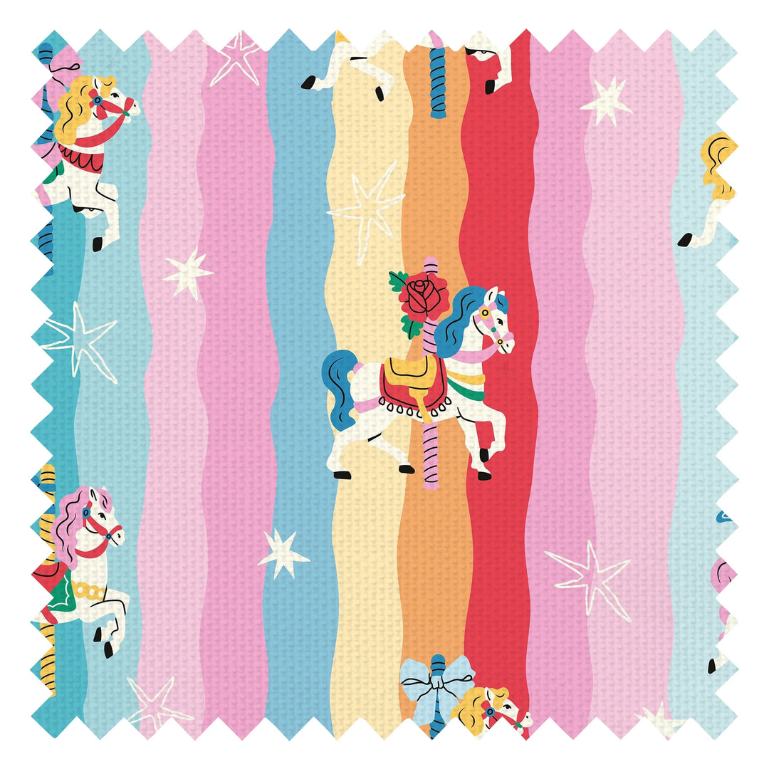 Rainbow Ripple Canter Fabric in Rainbow Mix