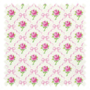 Rose Tinted Fabric in Pink on Double Cream