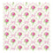 Rose Tinted Fabric in Pink on Double Cream