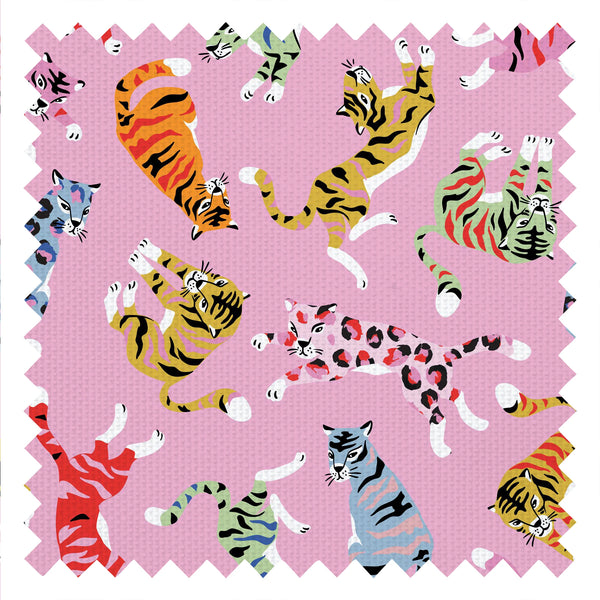 Wild AF Fabric in Bubblegum and Brights