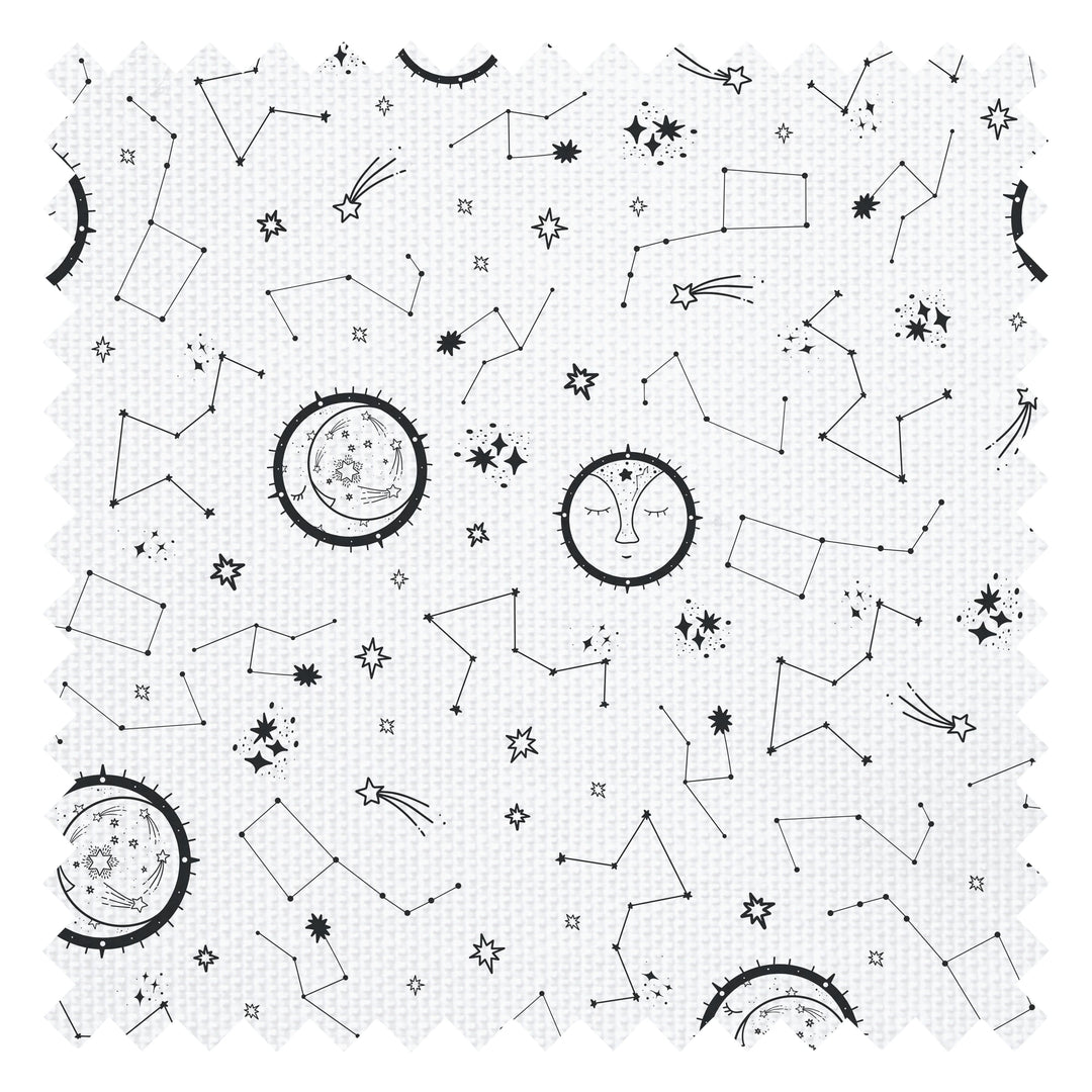 There's A Star For Everyone Fabric in Moon Grey