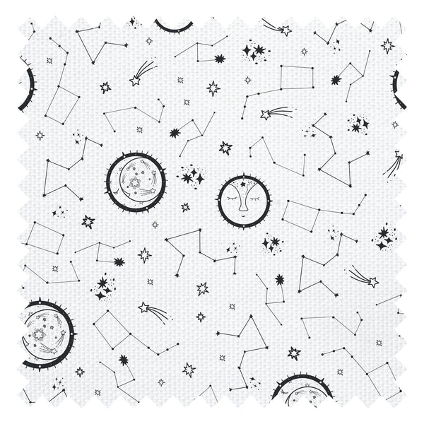 There's A Star For Everyone Fabric in Moon Grey