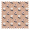 Flower Power Fabric in Carnation Peach