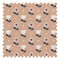 Flower Power Fabric in Carnation Peach