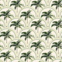 Arch of Palms Wallpaper in Greens on Cream