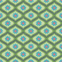 Atomic Teardrop Wallpaper in Blue and Light Green