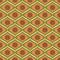Atomic Teardrop Wallpaper in Chocolate Brown and Orange
