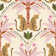 Belize Leopard Wallpaper in Blush on the Cat That Licked the Cream