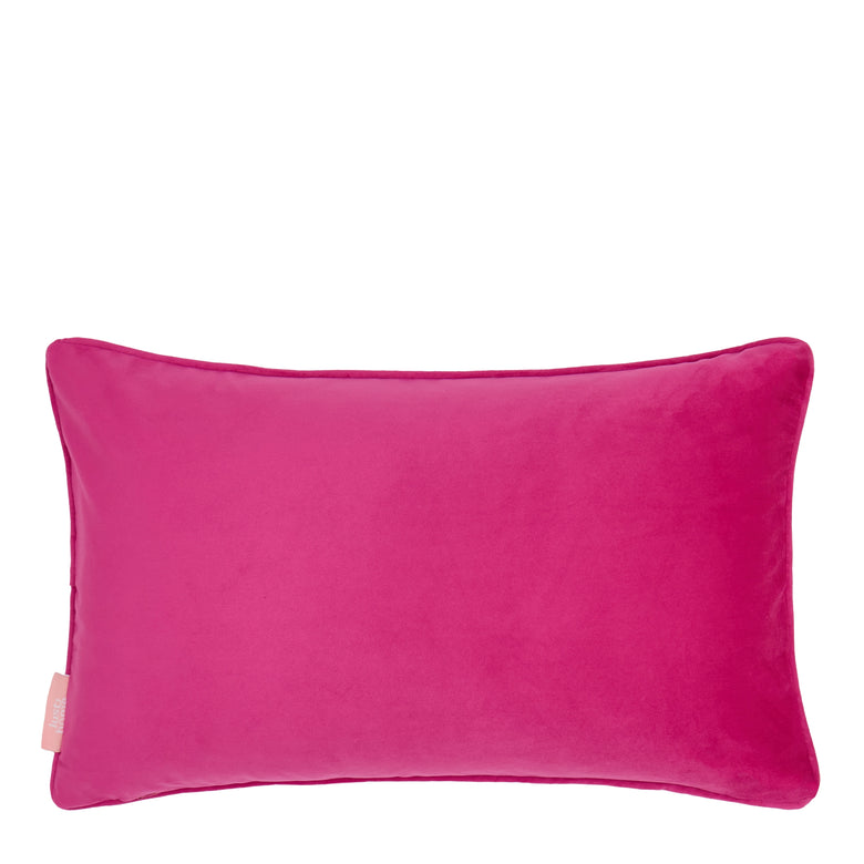 Belize Leopard Bolster Cushion in Blush on the Cat that Licked the Cream