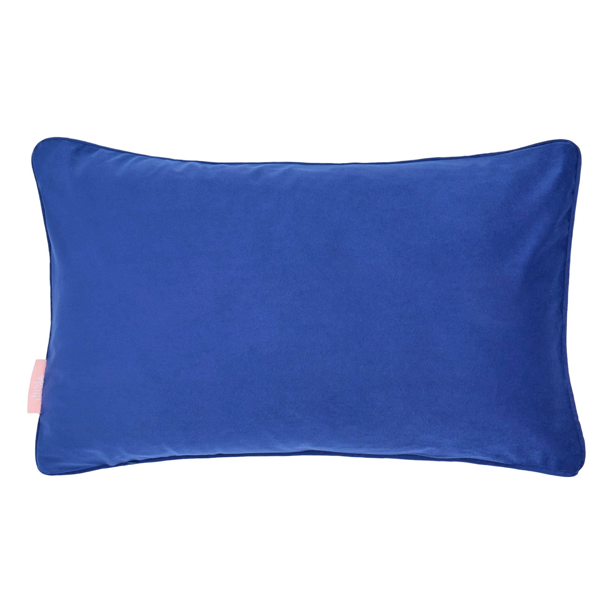 Blooming Geometric Bolster Cushion in Pinks on Greens