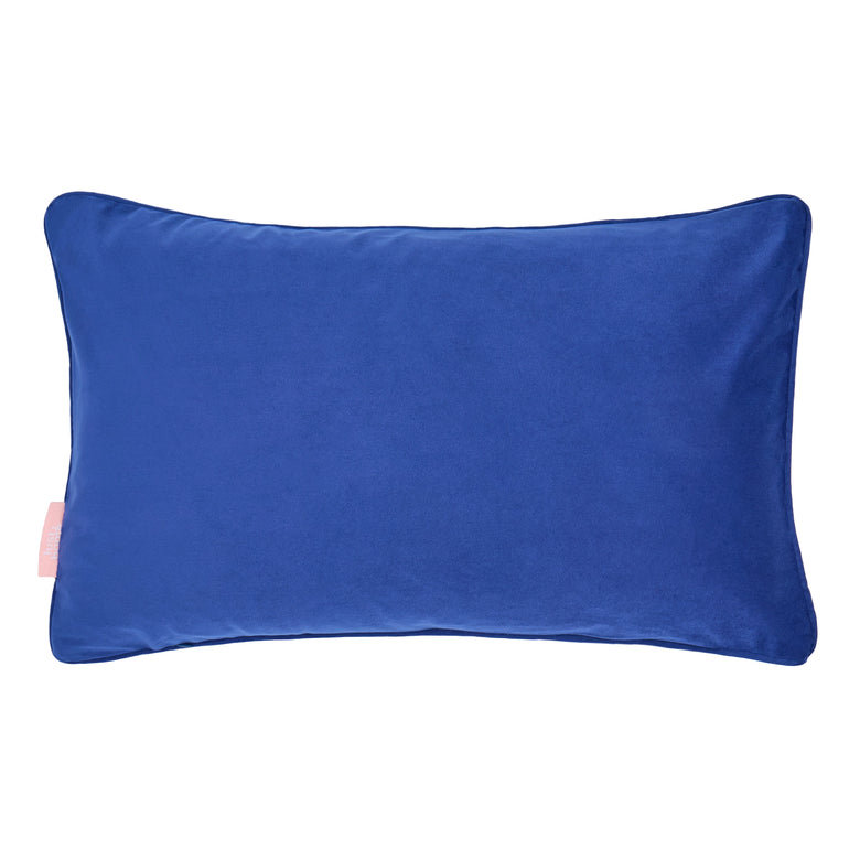 Blooming Geometric Bolster Cushion in Pinks on Greens