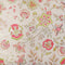 Blossoming Boho Wallpaper in Greens and Raspberry on Cream with Gold Foil