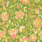 Botanical Boho Wallpaper in Yellow and Pink on Green